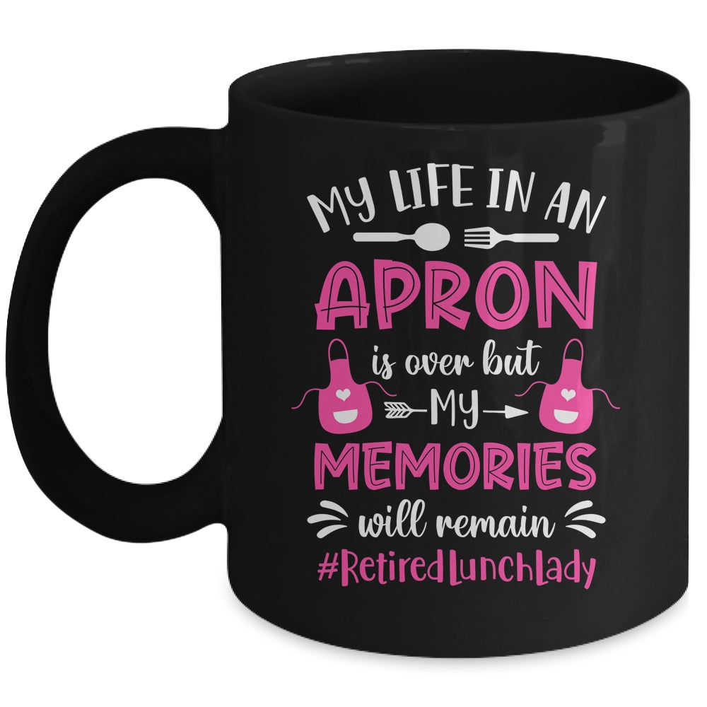 Retired Lunch Lady Cafeteria School Food Service Retirement Mug | teecentury