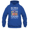 Retired Teacher At Heart Floral Forever Retirement Men Women Shirt & Hoodie | teecentury