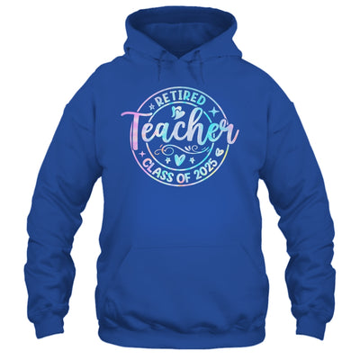 Retired Teacher Class Of 2025 Tie Dye Retirement School Shirt & Tank Top | teecentury