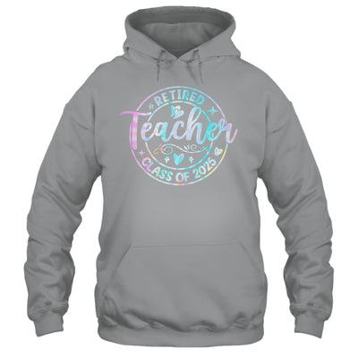 Retired Teacher Class Of 2025 Tie Dye Retirement School Shirt & Tank Top | teecentury