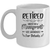 Retired Under New Management See Grandkids Funny Retirement Mug | teecentury
