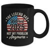 Retirement 2025 Retired Not My Problem Anymore American Flag Mug | teecentury