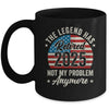 Retirement 2025 Retired Not My Problem Anymore American Flag Mug | teecentury