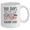 Retro 100 Days Doing Teacher Stuff Funny Teacher Life Mug | teecentury
