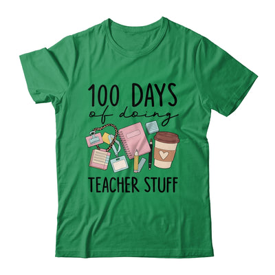 Retro 100 Days Doing Teacher Stuff Funny Teacher Life Shirt & Hoodie | teecentury