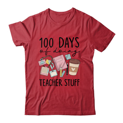 Retro 100 Days Doing Teacher Stuff Funny Teacher Life Shirt & Hoodie | teecentury