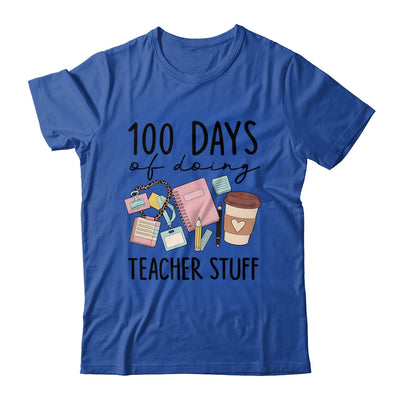 Retro 100 Days Doing Teacher Stuff Funny Teacher Life Shirt & Hoodie | teecentury