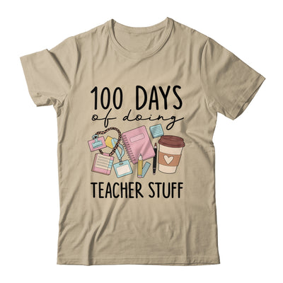 Retro 100 Days Doing Teacher Stuff Funny Teacher Life Shirt & Hoodie | teecentury