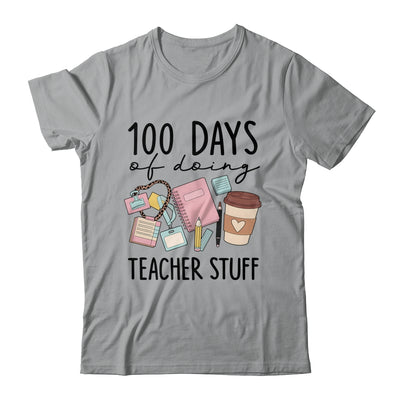 Retro 100 Days Doing Teacher Stuff Funny Teacher Life Shirt & Hoodie | teecentury