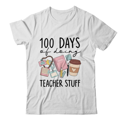 Retro 100 Days Doing Teacher Stuff Funny Teacher Life Shirt & Hoodie | teecentury