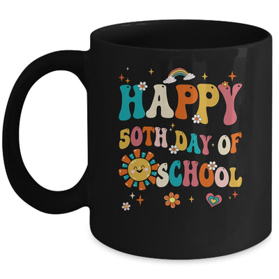 Retro 50 Days Of School 50th Day Of School Groovy Mug | teecentury