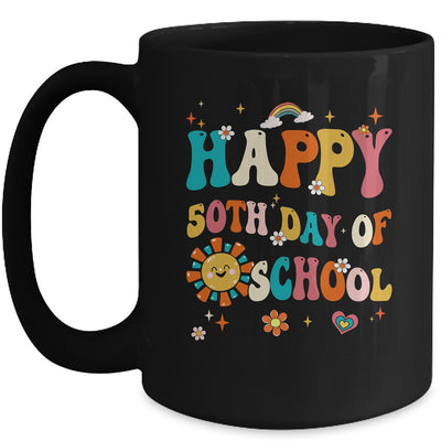 Retro 50 Days Of School 50th Day Of School Groovy Mug | teecentury