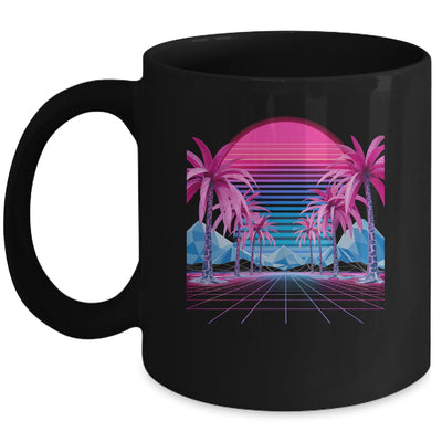 Retro 80s Vaporwave Aesthetic Palm Trees Sunset 90s Art Shirt & Tank top | teecentury