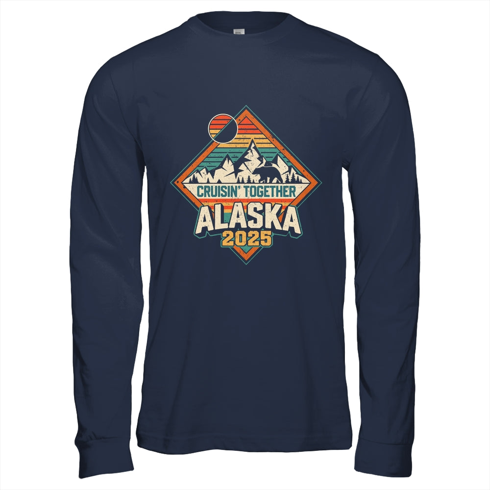 Retro Alaska Cruise 2025 Cruisin Together Vacation Family Shirt & Hoodie | teecentury