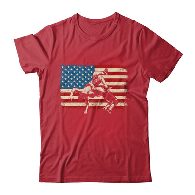 Retro American Wrestling US Flag Wrestling Wrestler Boy Mens Shirt & Hoodie | teecentury