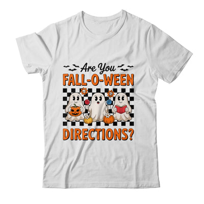 Retro Are You Fall O Ween Directions Teacher Halloween Ghost Shirt & Sweatshirt | teecentury