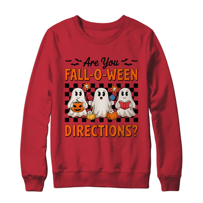 Retro Are You Fall O Ween Directions Teacher Halloween Ghost Shirt & Sweatshirt | teecentury
