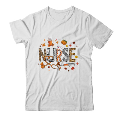 Retro Autumn Pumpkin Fall Nurse Life Thanksgiving Nurse Shirt & Hoodie | teecentury