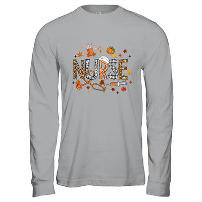 Retro Autumn Pumpkin Fall Nurse Life Thanksgiving Nurse Shirt & Hoodie | teecentury