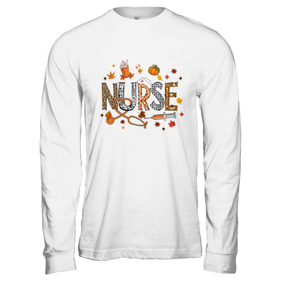 Retro Autumn Pumpkin Fall Nurse Life Thanksgiving Nurse Shirt & Hoodie | teecentury