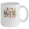 Retro Autumn Pumpkin Fall Nurse Life Thanksgiving Nurse Mug | teecentury