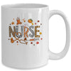 Retro Autumn Pumpkin Fall Nurse Life Thanksgiving Nurse Mug | teecentury