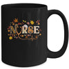 Retro Autumn Pumpkin Fall Nurse Life Thanksgiving Nursing Mug | teecentury