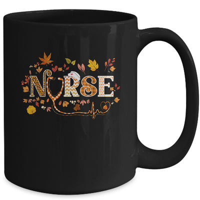 Retro Autumn Pumpkin Fall Nurse Life Thanksgiving Nursing Mug | teecentury