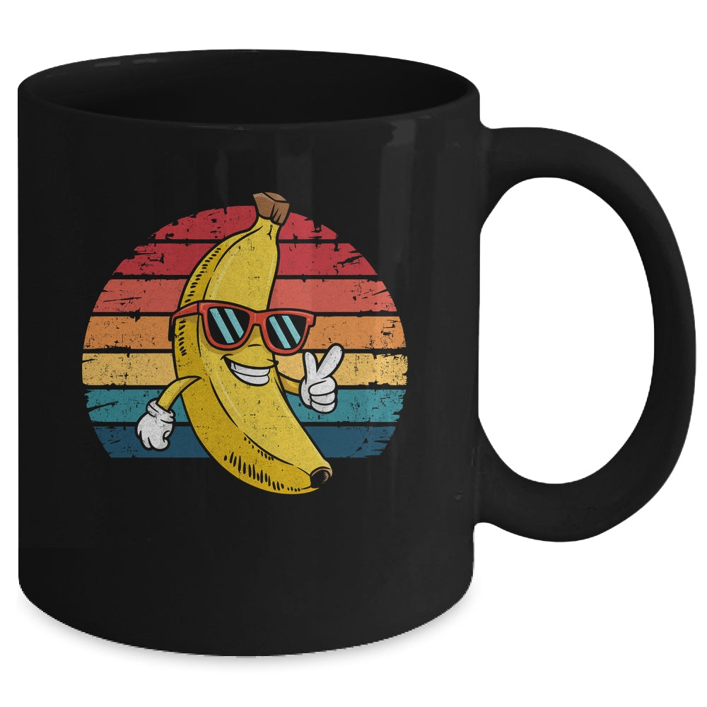 Retro Banana Novelty Fun For Men Women Kids Banana Lover Mug | teecentury
