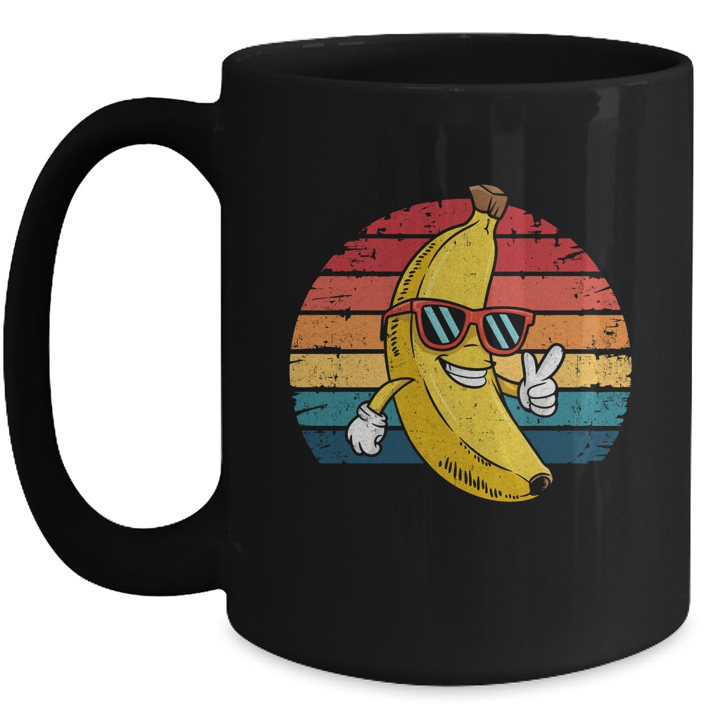 Retro Banana Novelty Fun For Men Women Kids Banana Lover Mug | teecentury