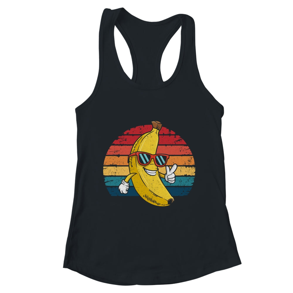 Retro Banana Novelty Fun For Men Women Kids Banana Lover Shirt & Tank Top | teecentury
