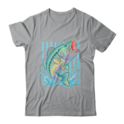 Retro Bass Fish Pastel Summer Fishing Graphic Preppy Coastal Shirt & Tank Top | teecentury