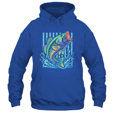 Retro Bass Fish Pastel Summer Fishing Graphic Preppy Coastal Shirt & Tank Top | teecentury