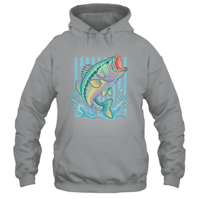 Retro Bass Fish Pastel Summer Fishing Graphic Preppy Coastal Shirt & Tank Top | teecentury