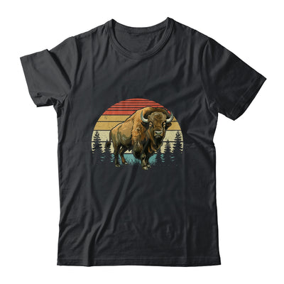 Retro Bison Design For Men Women Kids Buffalo Bison Lovers Shirt & Hoodie | teecentury