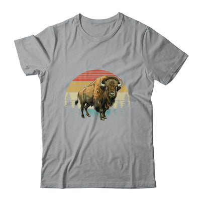 Retro Bison Design For Men Women Kids Buffalo Bison Lovers Shirt & Hoodie | teecentury
