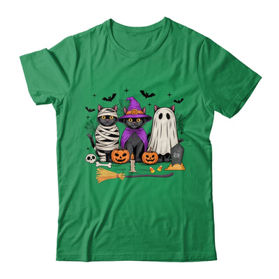 Retro Black Cat Witch Scary Halloween Pumpkin Women Men Kids Shirt & Hoodie | teecentury