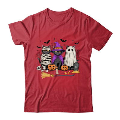 Retro Black Cat Witch Scary Halloween Pumpkin Women Men Kids Shirt & Hoodie | teecentury