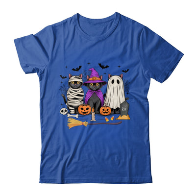 Retro Black Cat Witch Scary Halloween Pumpkin Women Men Kids Shirt & Hoodie | teecentury