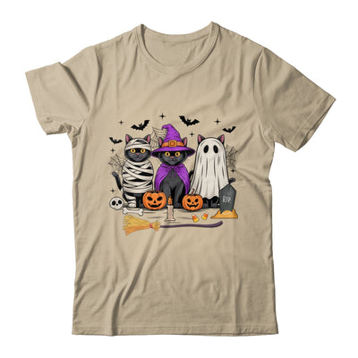 Retro Black Cat Witch Scary Halloween Pumpkin Women Men Kids Shirt & Hoodie | teecentury