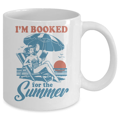 Retro Book Girl Summer Vacation Funny Reader Bookish Mug | teecentury