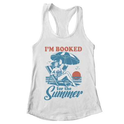 Retro Book Girl Summer Vacation Funny Reader Bookish Shirt & Tank Top | teecentury