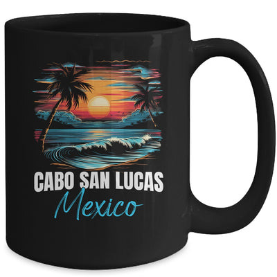 Retro Cabo San Lucas Mexico Sunset Vintage Vacation Mug | teecentury