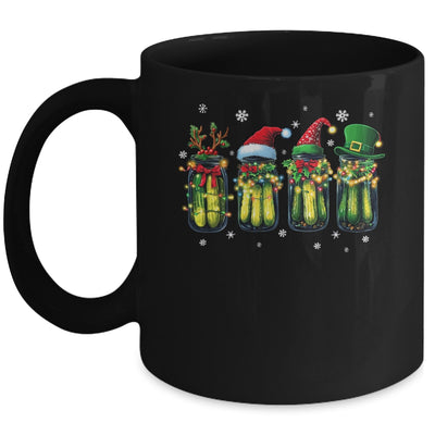Retro Canned Pickles Christmas Light Homemade Pickle Jar Mug | teecentury