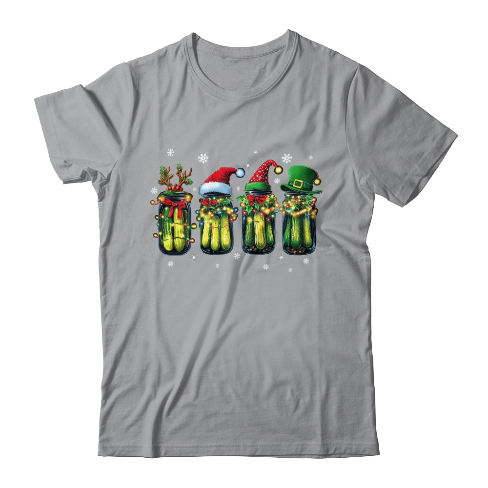 Retro Canned Pickles Christmas Light Homemade Pickle Jar Shirt & Sweatshirt | teecentury