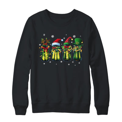 Retro Canned Pickles Christmas Light Homemade Pickle Jar Shirt & Sweatshirt | teecentury