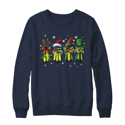 Retro Canned Pickles Christmas Light Homemade Pickle Jar Shirt & Sweatshirt | teecentury