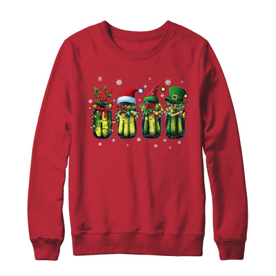 Retro Canned Pickles Christmas Light Homemade Pickle Jar Shirt & Sweatshirt | teecentury