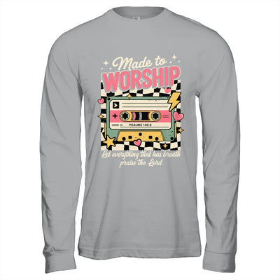 Retro Cassette Made To Worship Psalms 150:6 Christian Music Shirt & Hoodie | teecentury