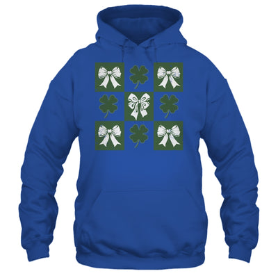 Retro Checkered St Patrick's Day Coquette Lucky Shamrock Shirt & Tank Top | teecentury